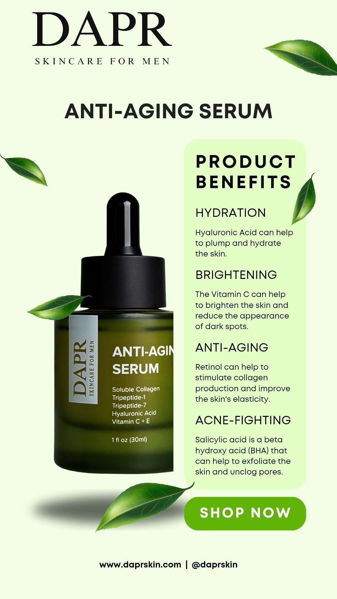 Peptides vs. Retinol vs. Vitamin C: Which One Should Men Use for Anti-Aging?