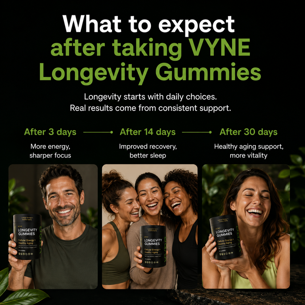 Customer eating VYNE NAD+ Longevity Gummies