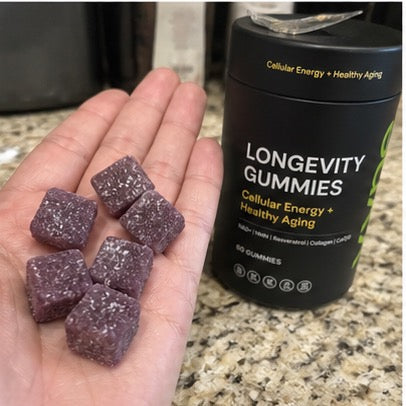 Customer phone photo of gummies in hand